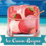 ice cream recipes android application logo